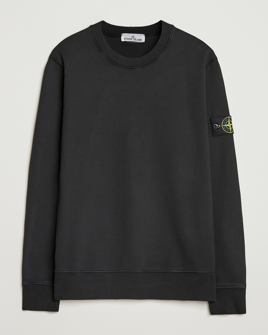 Homme | Pulls Et Tricots | Stone Island | Garment Dyed Fleece Sweatshirt Black