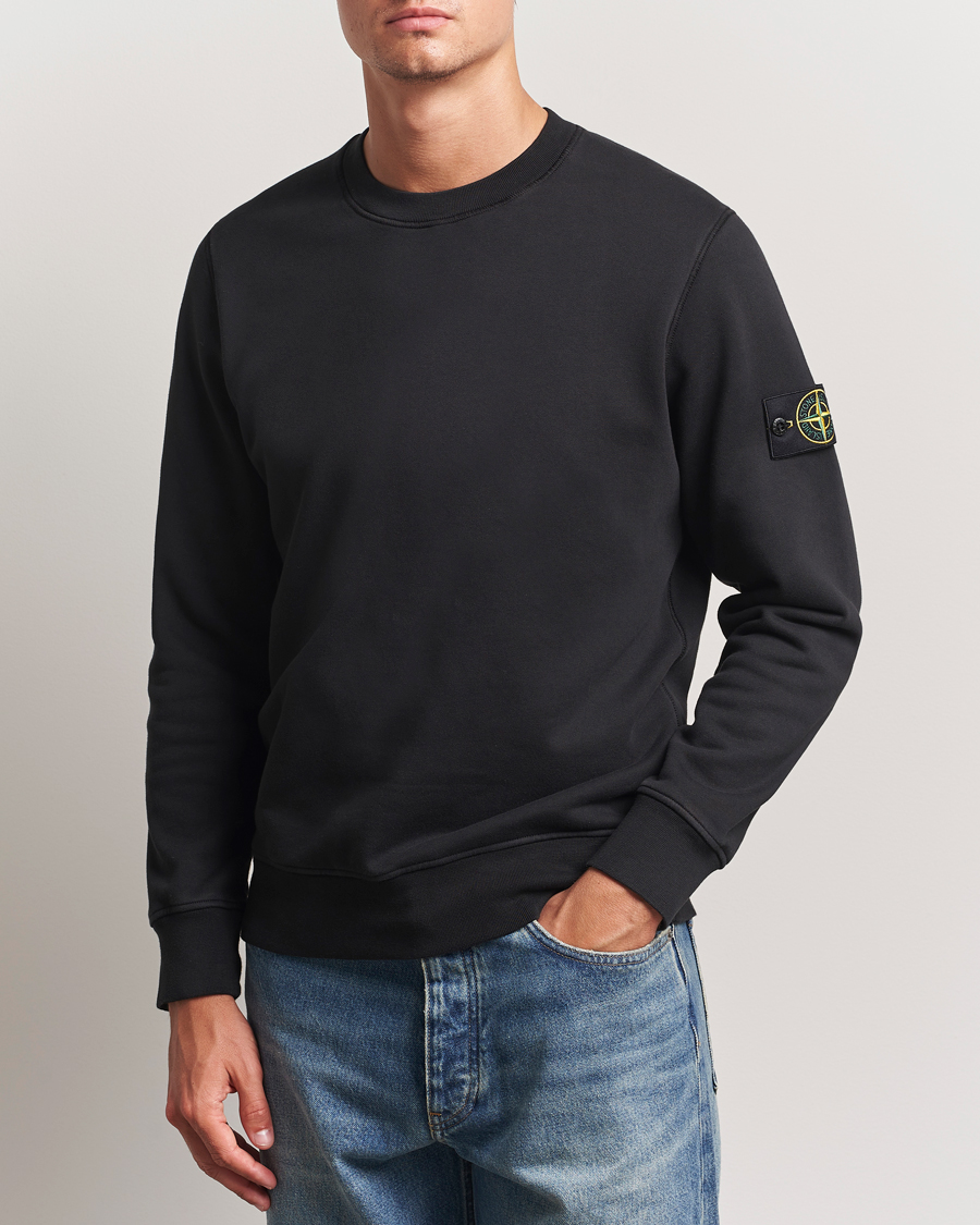 Heren | Truien | Stone Island | Garment Dyed Fleece Sweatshirt Black