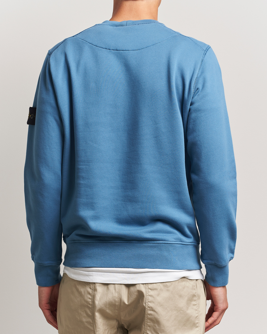 Homme | Pulls Et Tricots | Stone Island | Garment Dyed Fleece Sweatshirt Blue Acciaio