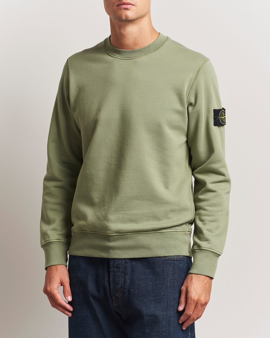 Homme | Pulls Et Tricots | Stone Island | Garment Dyed Fleece Sweatshirt Sage