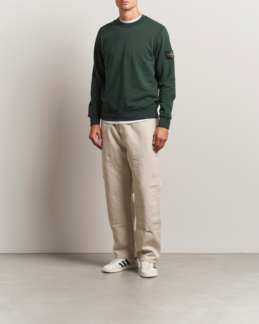 Homme | Pulls Et Tricots | Stone Island | Garment Dyed Fleece Sweatshirt Juniper