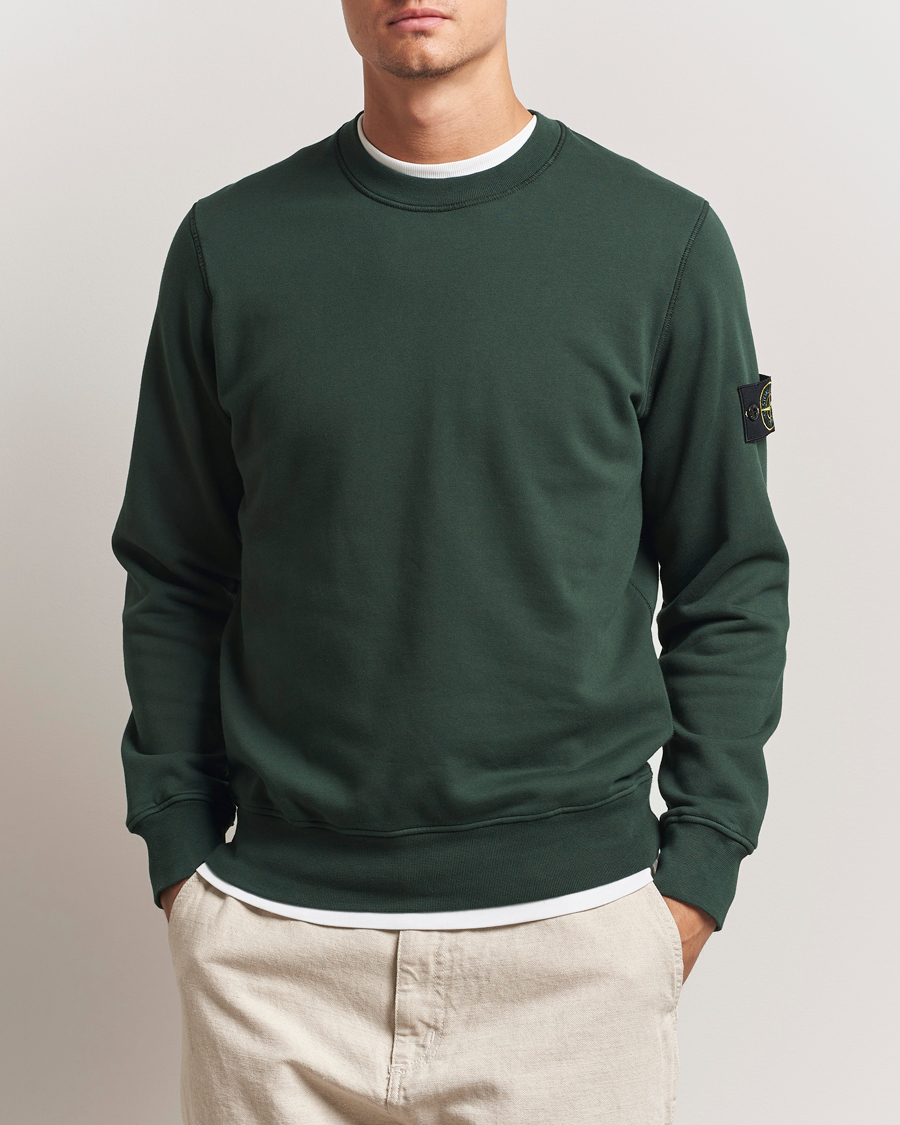 Homme | Pulls Et Tricots | Stone Island | Garment Dyed Fleece Sweatshirt Juniper