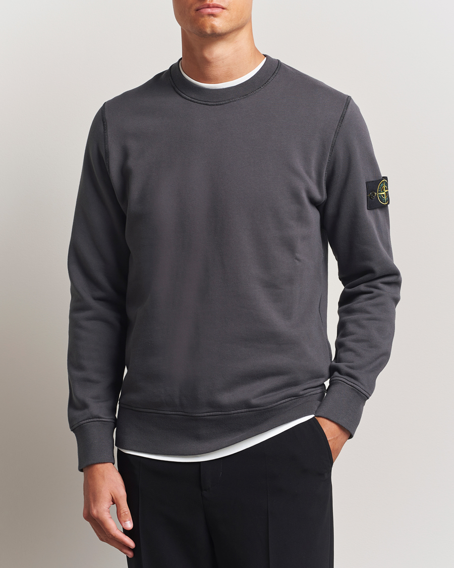 Homme | Pulls Et Tricots | Stone Island | Garment Dyed Fleece Sweatshirt Lead Grey