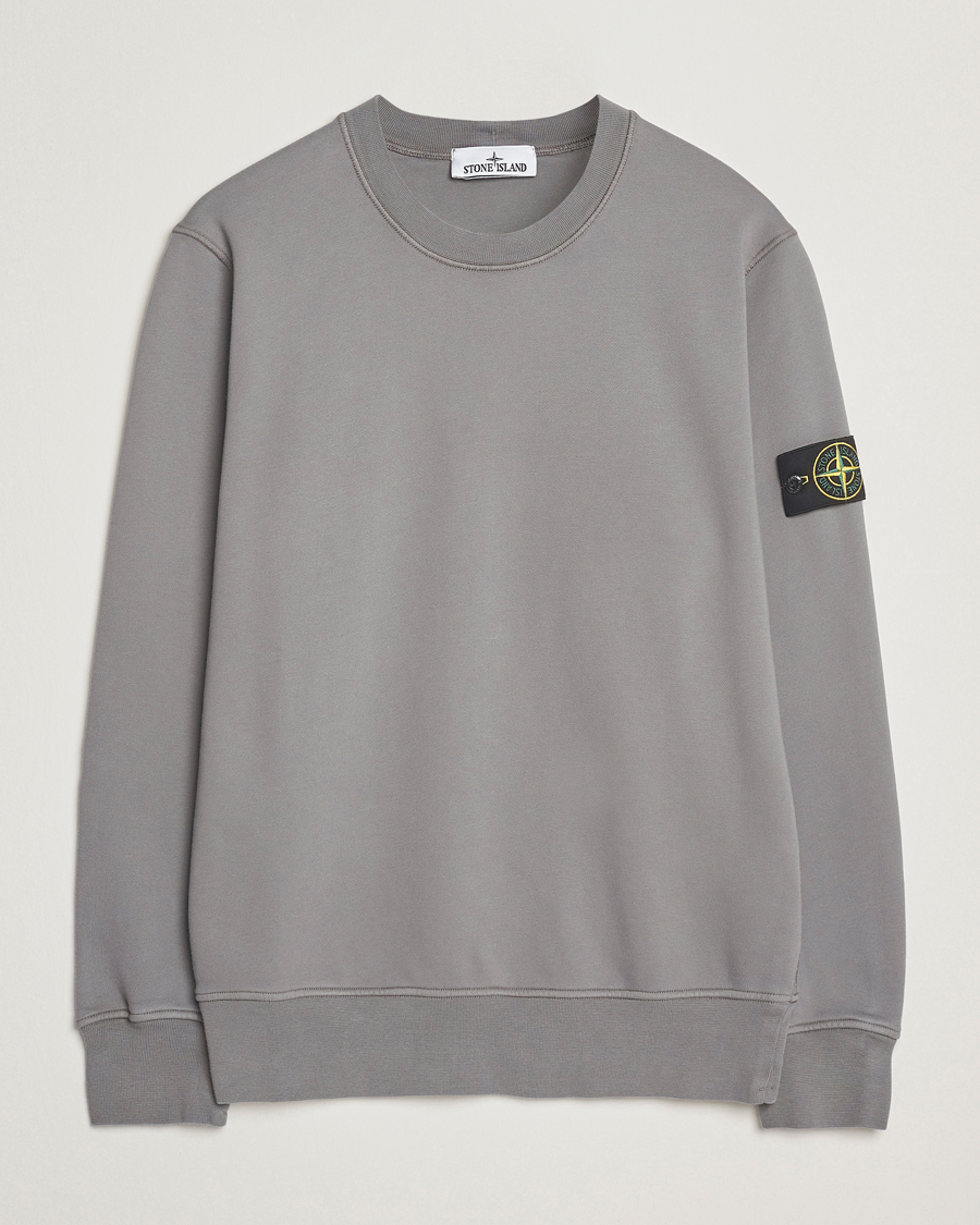 Homme | Pulls Et Tricots | Stone Island | Garment Dyed Fleece Sweatshirt Cement