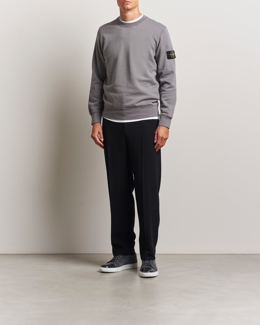 Homme | Pulls Et Tricots | Stone Island | Garment Dyed Fleece Sweatshirt Cement