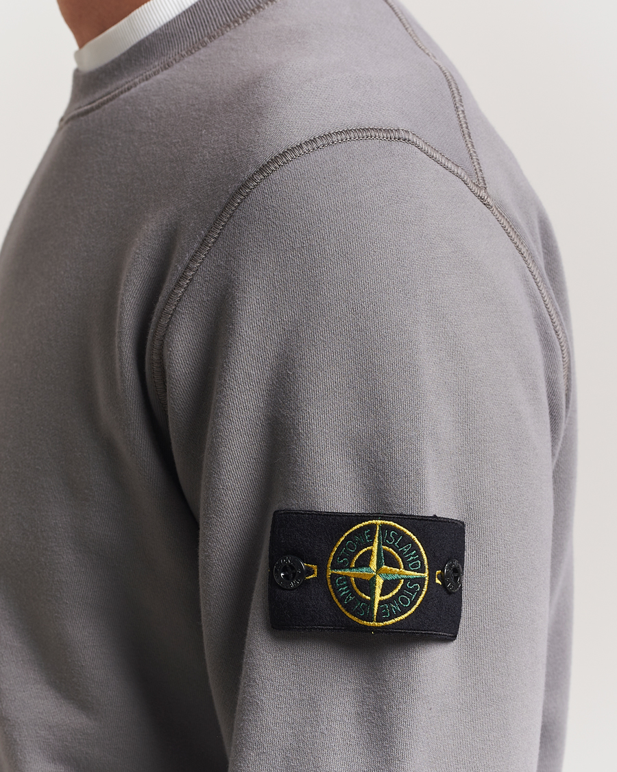 Homme | Pulls Et Tricots | Stone Island | Garment Dyed Fleece Sweatshirt Cement