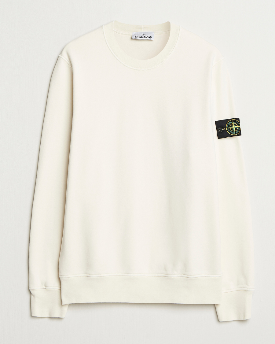 Homme | Pulls Et Tricots | Stone Island | Garment Dyed Fleece Sweatshirt Ivory
