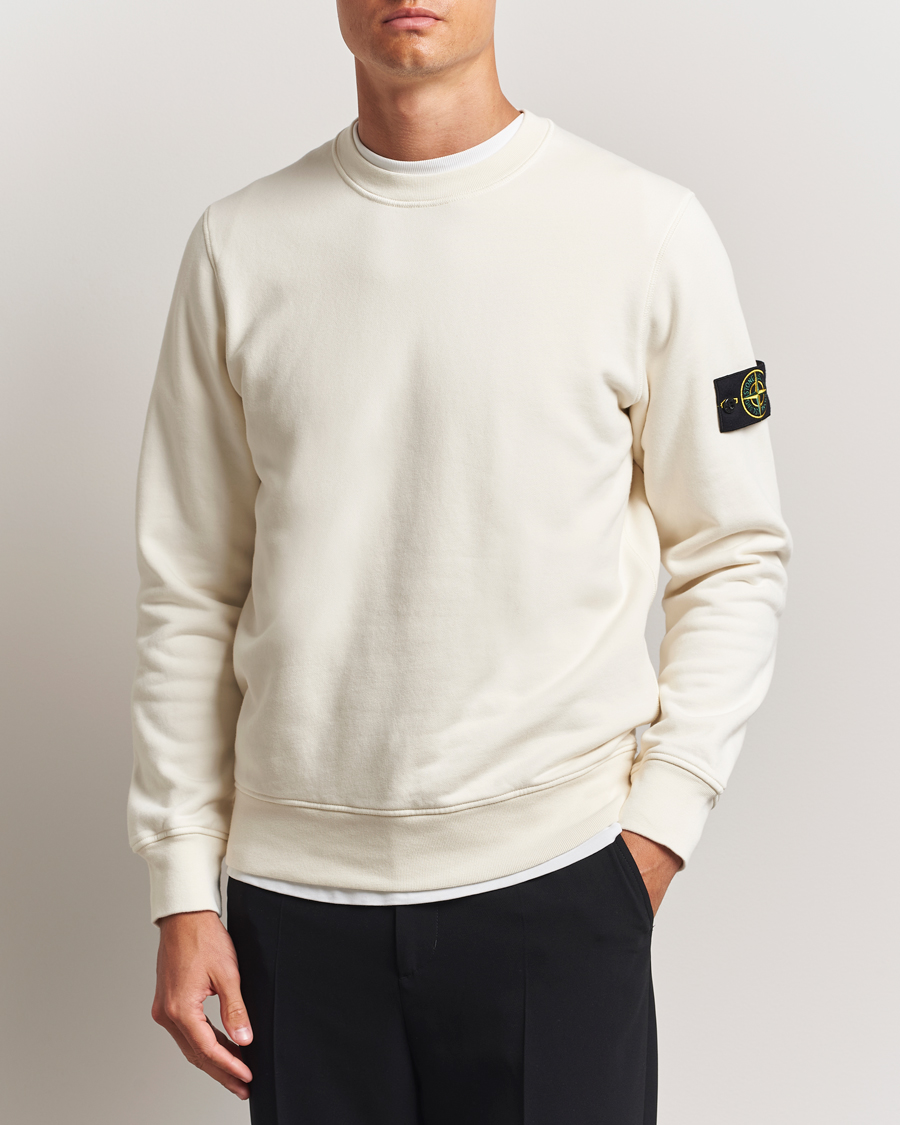 Homme | Pulls Et Tricots | Stone Island | Garment Dyed Fleece Sweatshirt Ivory
