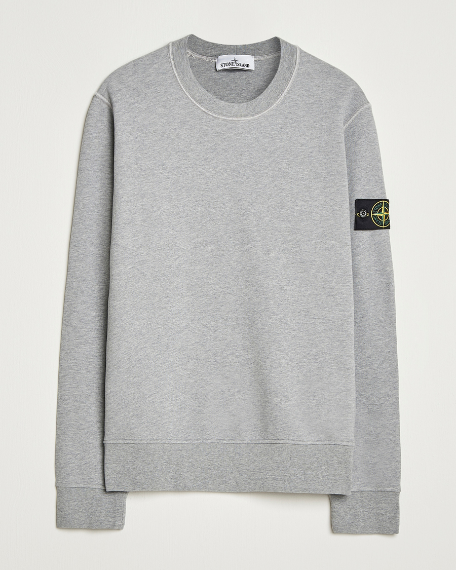 Heren | Truien | Stone Island | Garment Dyed Fleece Sweatshirt Grey Melange