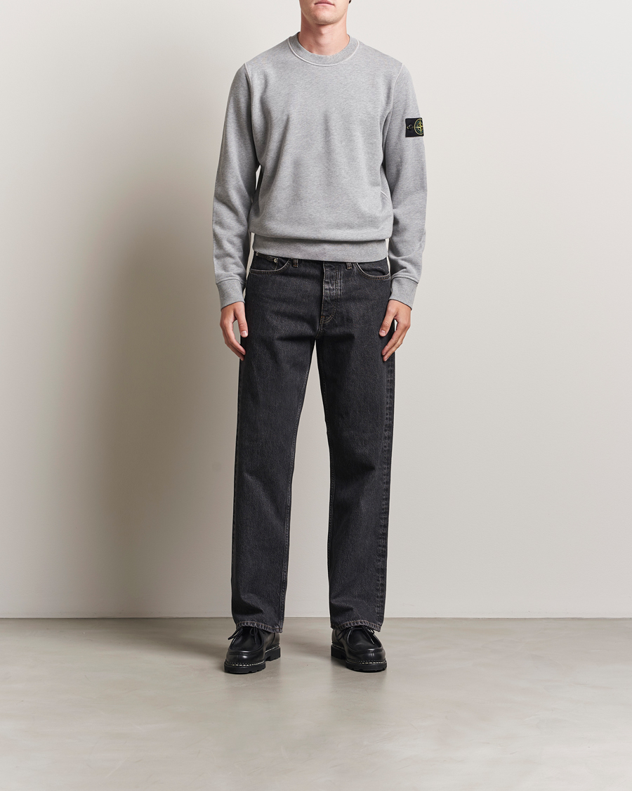 Heren | Truien | Stone Island | Garment Dyed Fleece Sweatshirt Grey Melange