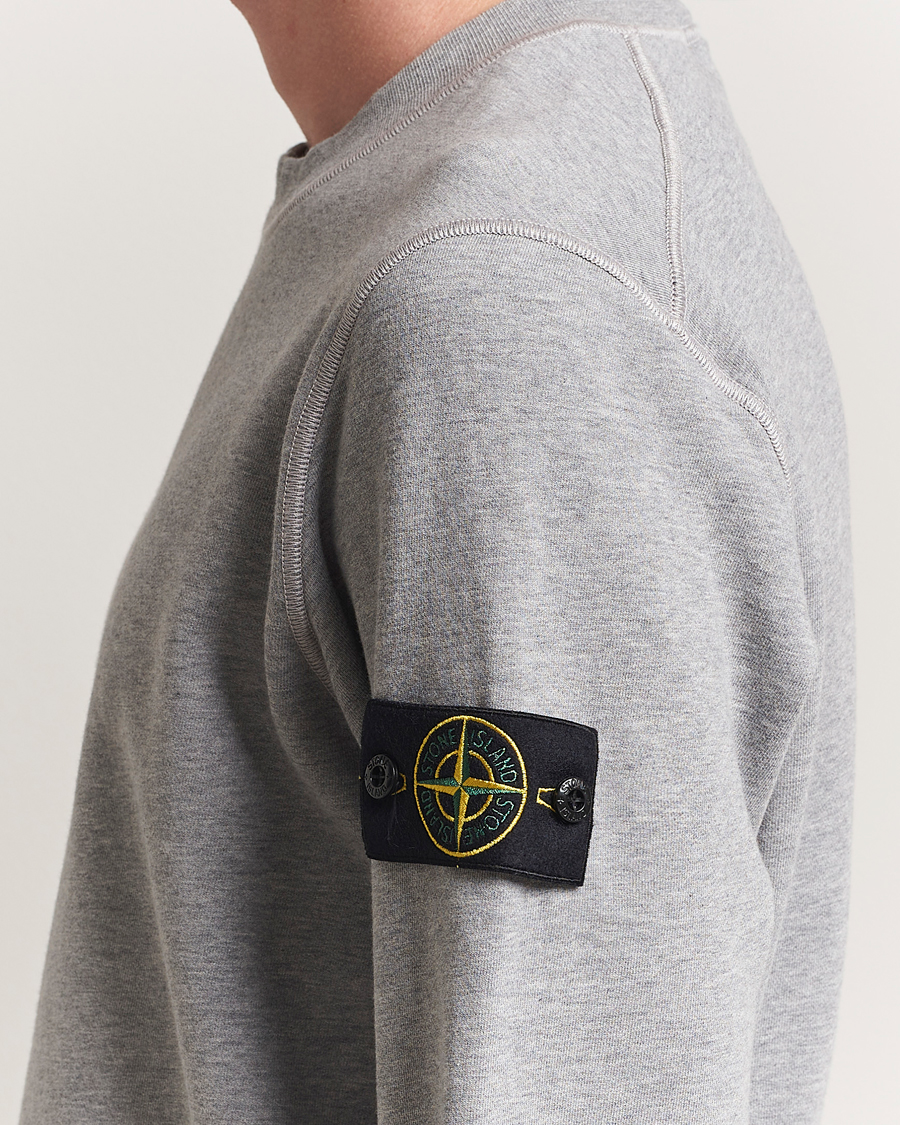 Heren | Truien | Stone Island | Garment Dyed Fleece Sweatshirt Grey Melange