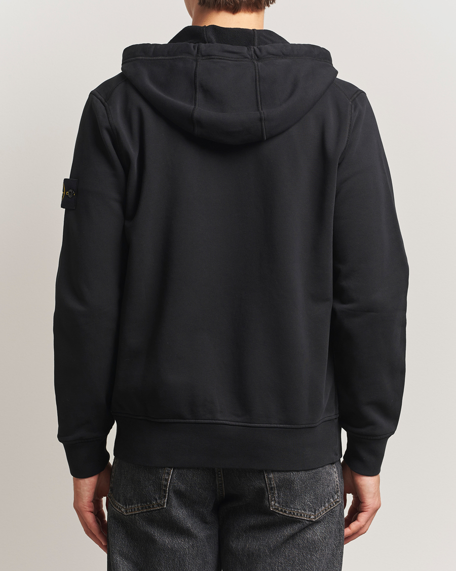 Homme | Pulls Et Tricots | Stone Island | Garment Dyed Fleece Full-Zip Hood Black