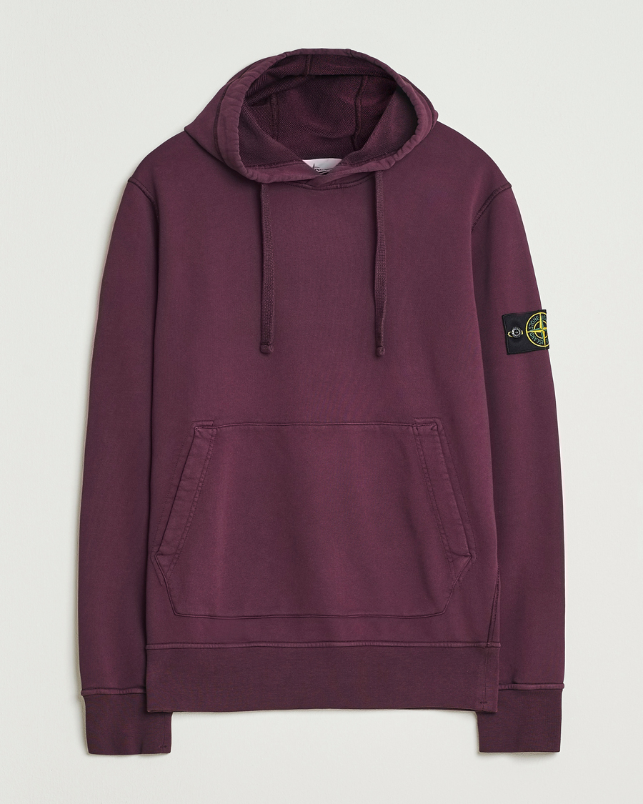 Heren | Truien | Stone Island | Garment Dyed Fleece Hood Amaranth