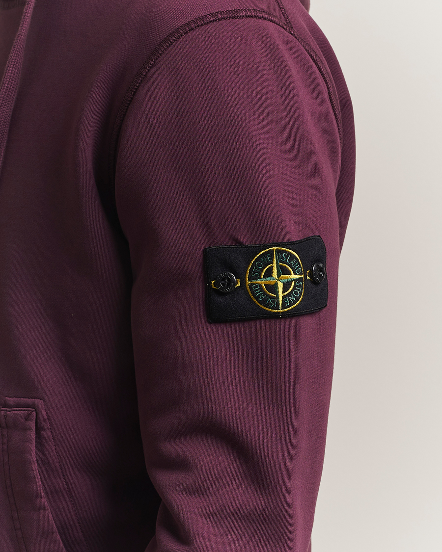 Heren | Truien | Stone Island | Garment Dyed Fleece Hood Amaranth