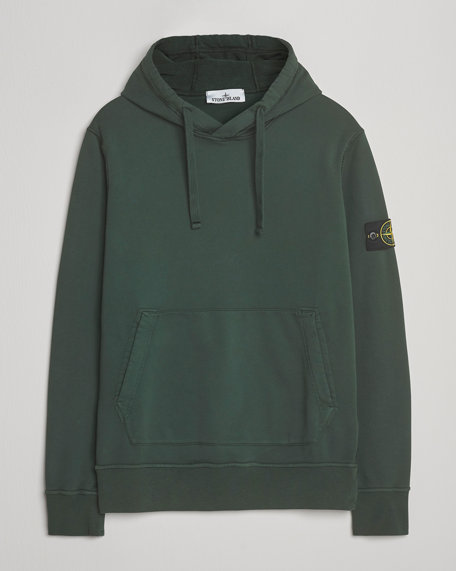 Homme | Pulls Et Tricots | Stone Island | Garment Dyed Fleece Hood Juniper