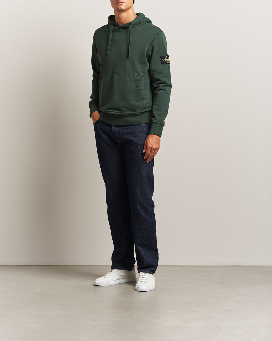 Homme | Pulls Et Tricots | Stone Island | Garment Dyed Fleece Hood Juniper