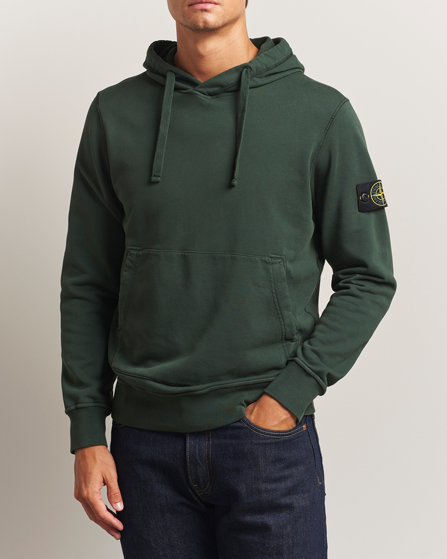 Homme | Pulls Et Tricots | Stone Island | Garment Dyed Fleece Hood Juniper
