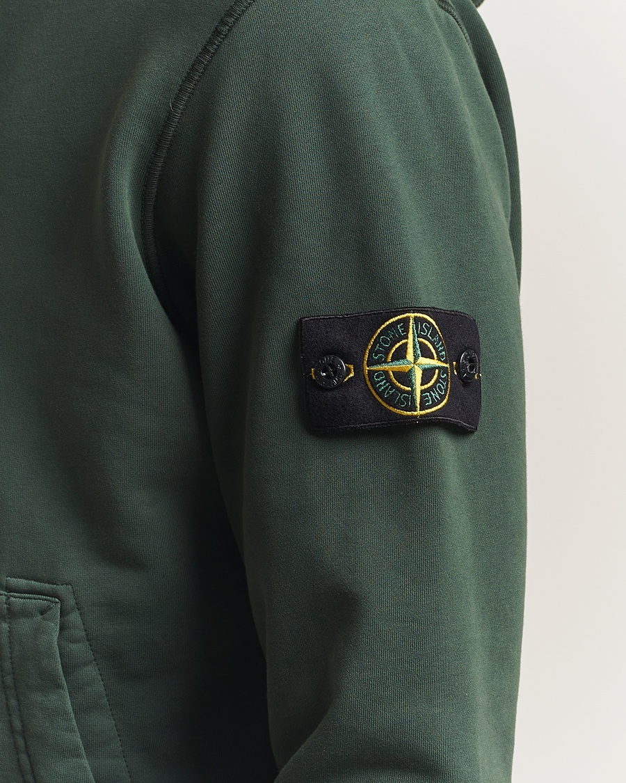 Homme | Pulls Et Tricots | Stone Island | Garment Dyed Fleece Hood Juniper