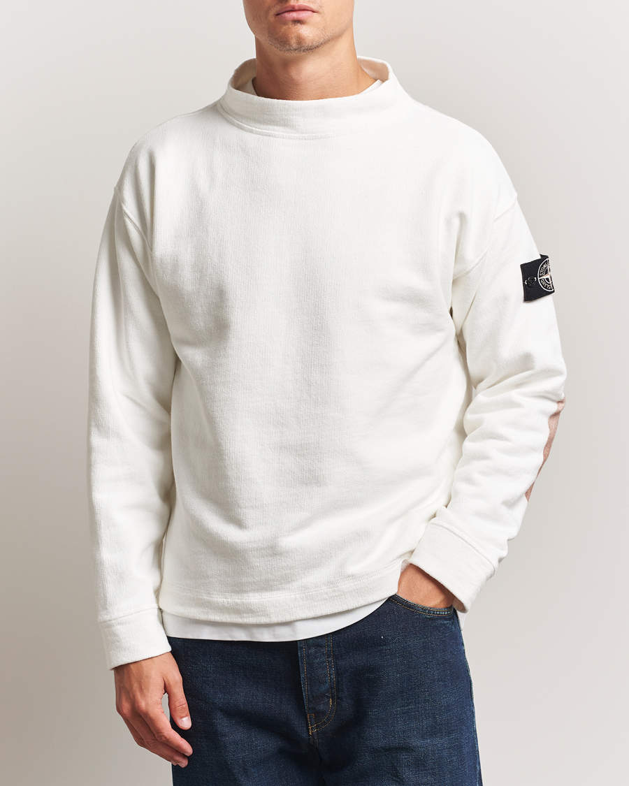Homme | Pulls Et Tricots | Stone Island | RAW Knitted Cotton Crew Neck Natural