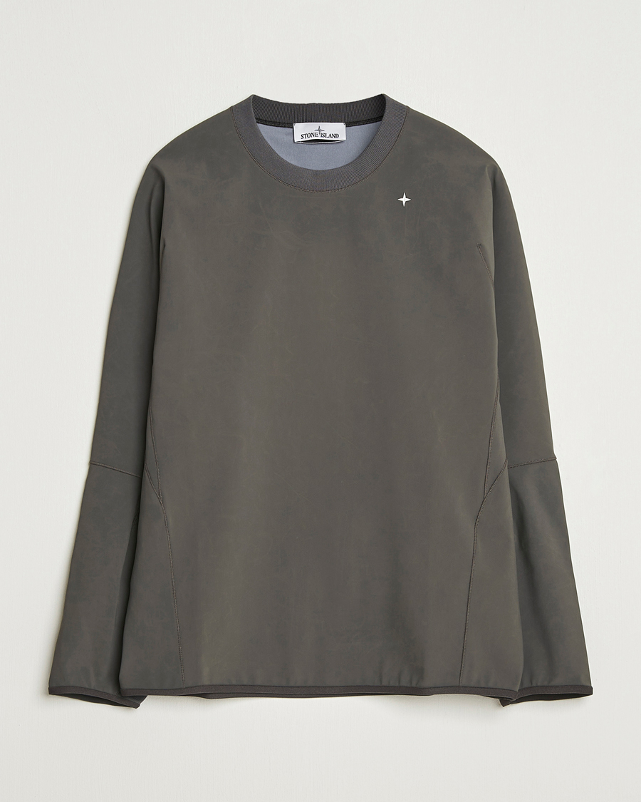 Homme | Pulls Et Tricots | Stone Island | Stellina Technical Jersey Sweatshirt Lead Grey