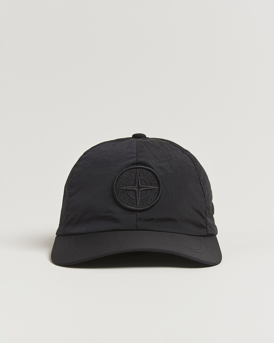 Homme | Bobs Et Casquettes | Stone Island | Nylon Metal Cap Black
