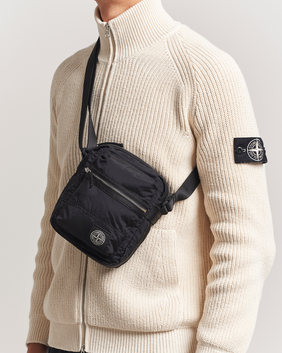 Homme | Sacs | Stone Island | Nylon Metal Shoulder Pouch Black