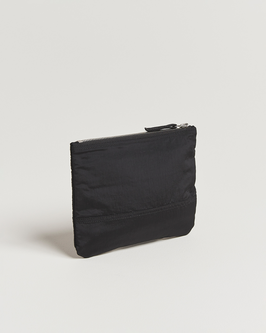 Homme | Portefeuilles | Stone Island | Nylon Metal Zip Wallet Black