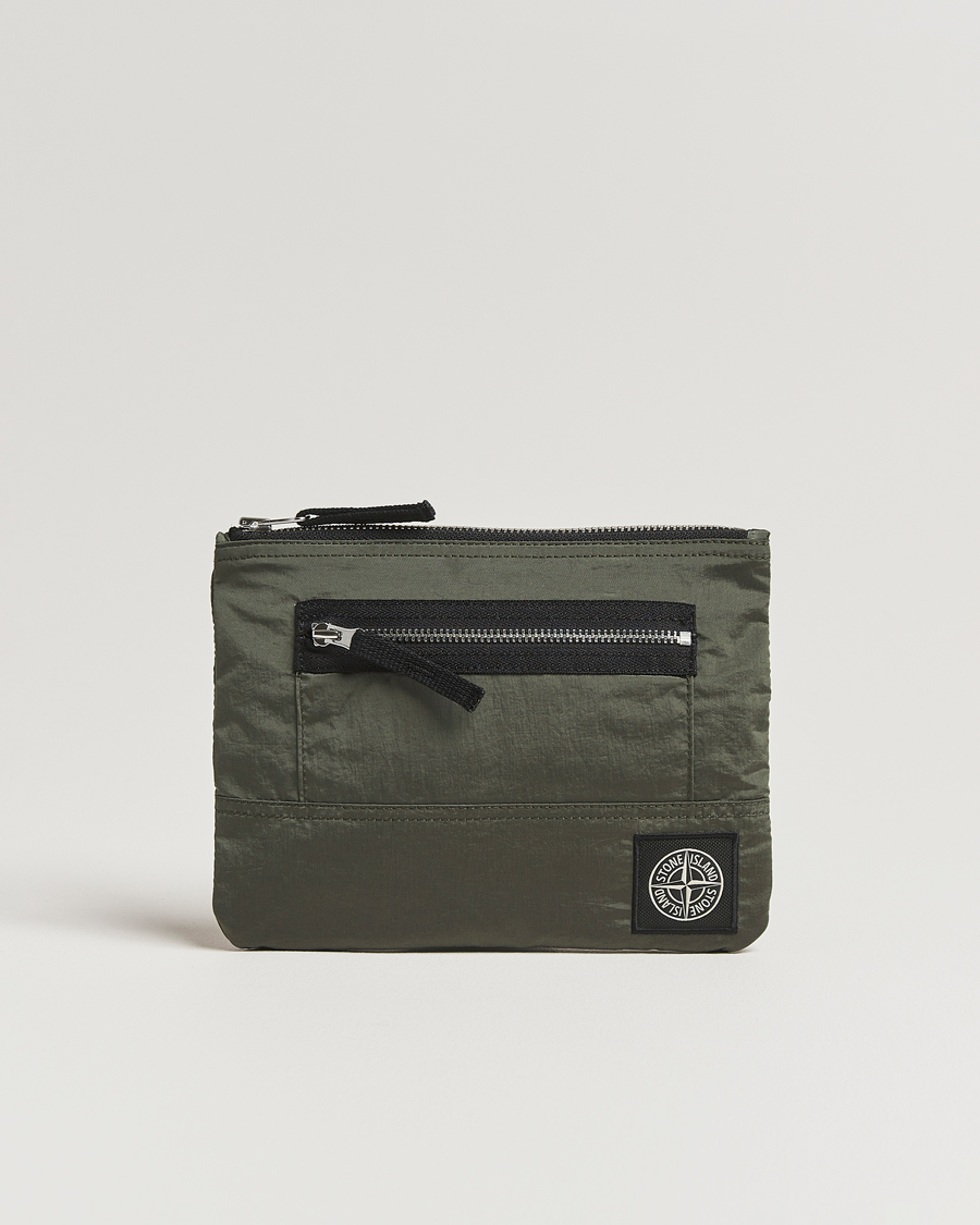 Homme | Portefeuilles | Stone Island | Nylon Metal Zip Wallet Musk