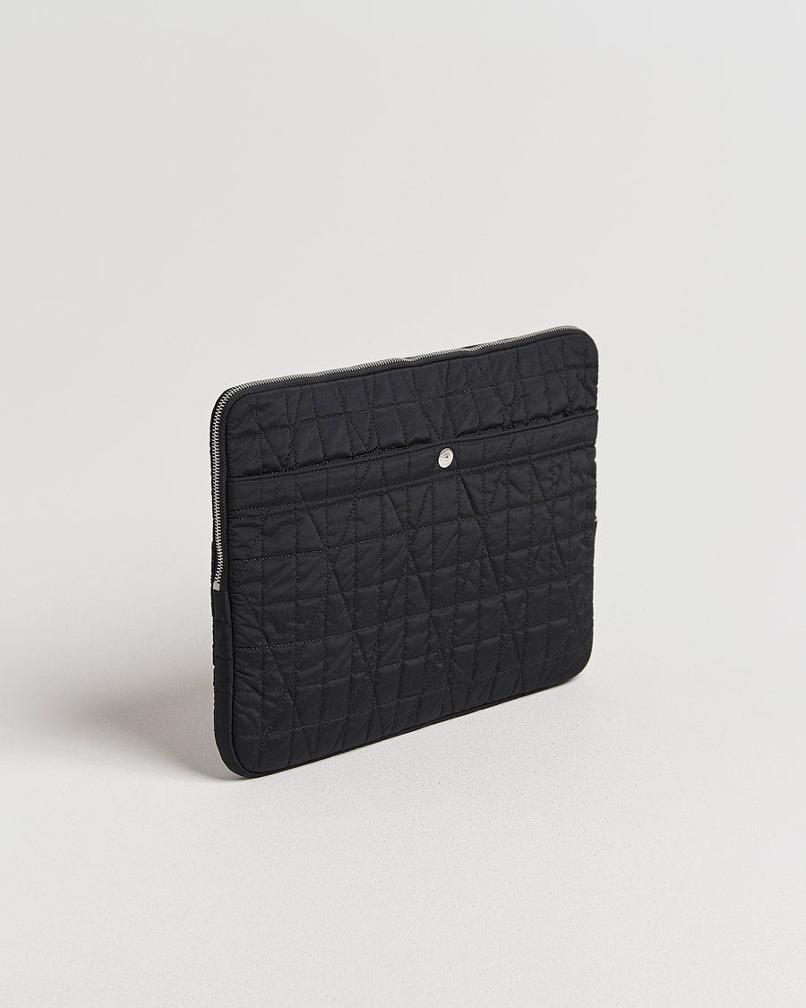Heren | Tassen | Stone Island | Quilted Nylon Metal Laptop Case Black