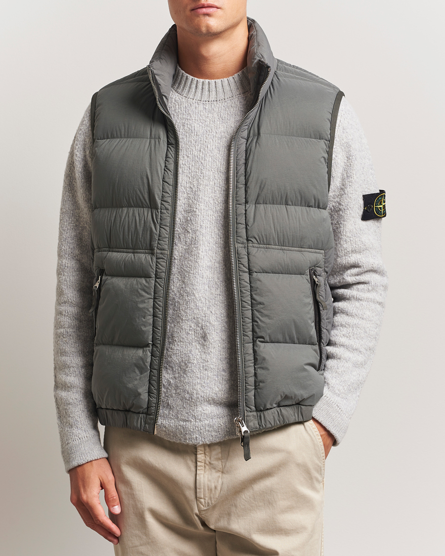 Homme | Gilets | Stone Island | Seamless Tunnel Nylon Down Vest Cement