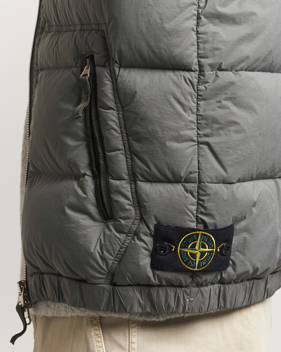 Homme | Manteaux Et Vestes | Stone Island | Seamless Tunnel Nylon Down Vest Cement