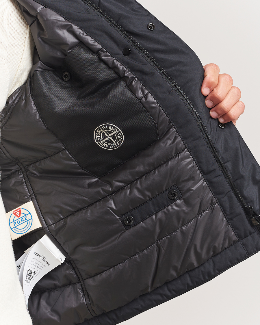 Homme | Manteaux Et Vestes | Stone Island | Micro Twill Padded Jacket Black