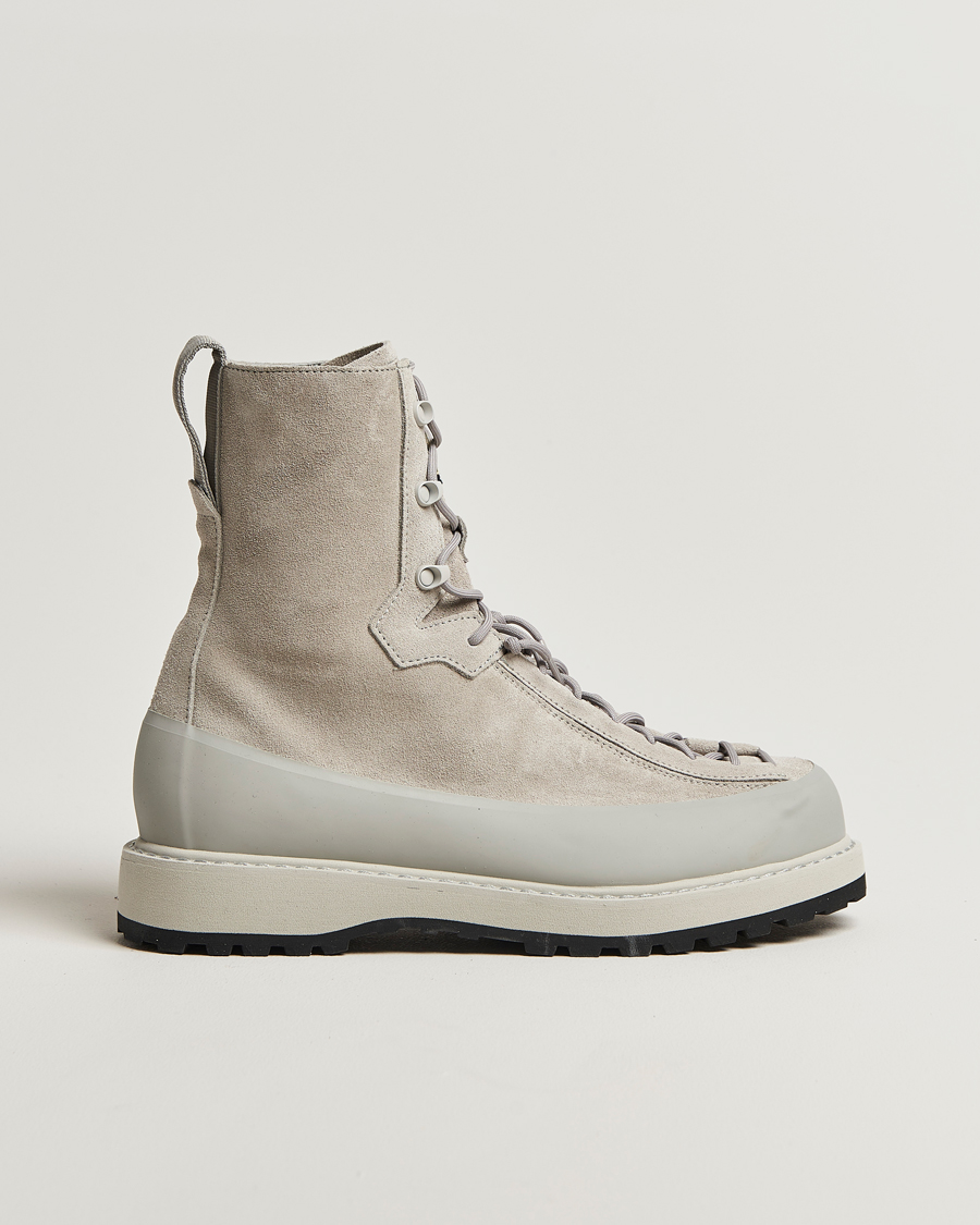 Homme | Bottes | Stone Island | Suede Hiking Boots Pearl Grey