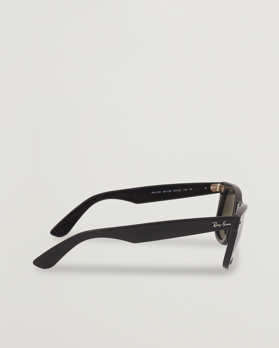 Heren | Zonnebrillen | Ray-Ban | Original Wayfarer Polarized Sunglasses Black/Green