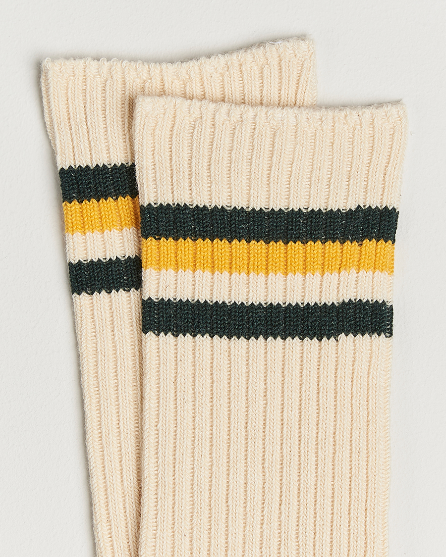 Homme | Sous-Vêtements Et Chaussettes | Kamakura Shirts | Vintage Ivy Socks White/Yellow