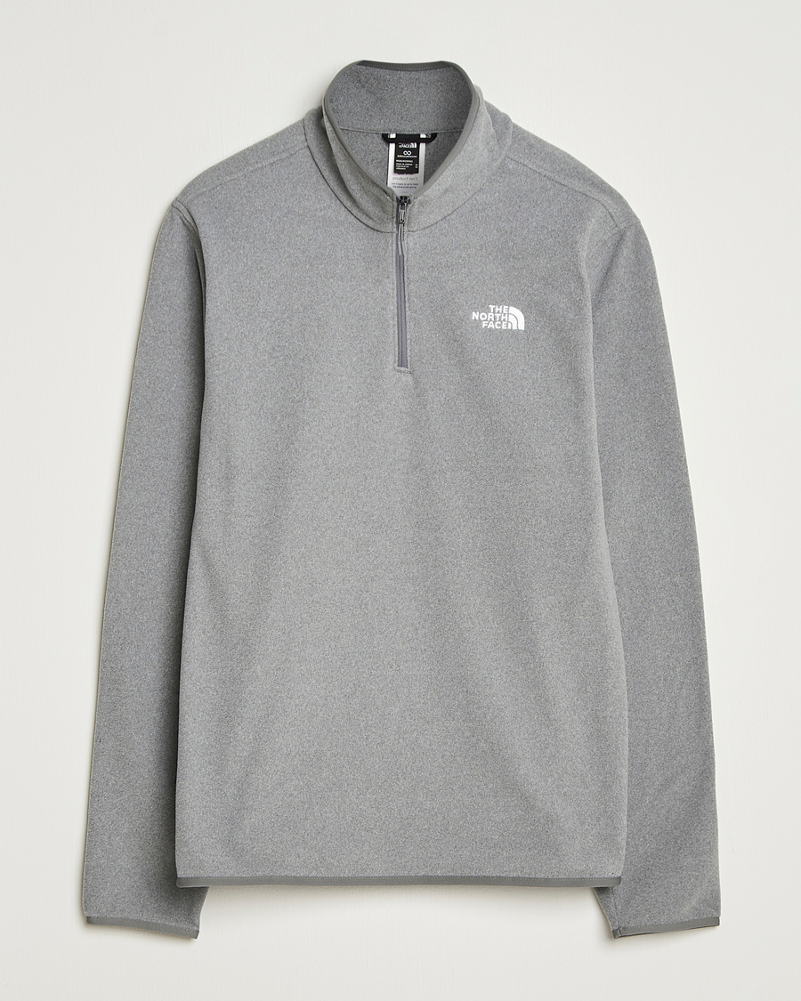 Heren | Truien | The North Face | Glacier Fleece 1/4 Zip Grey