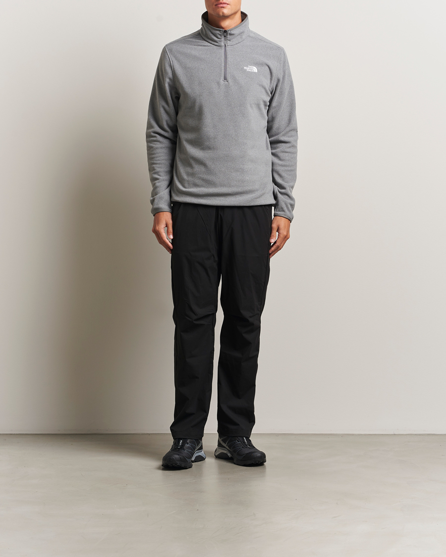 Heren | Truien | The North Face | Glacier Fleece 1/4 Zip Grey
