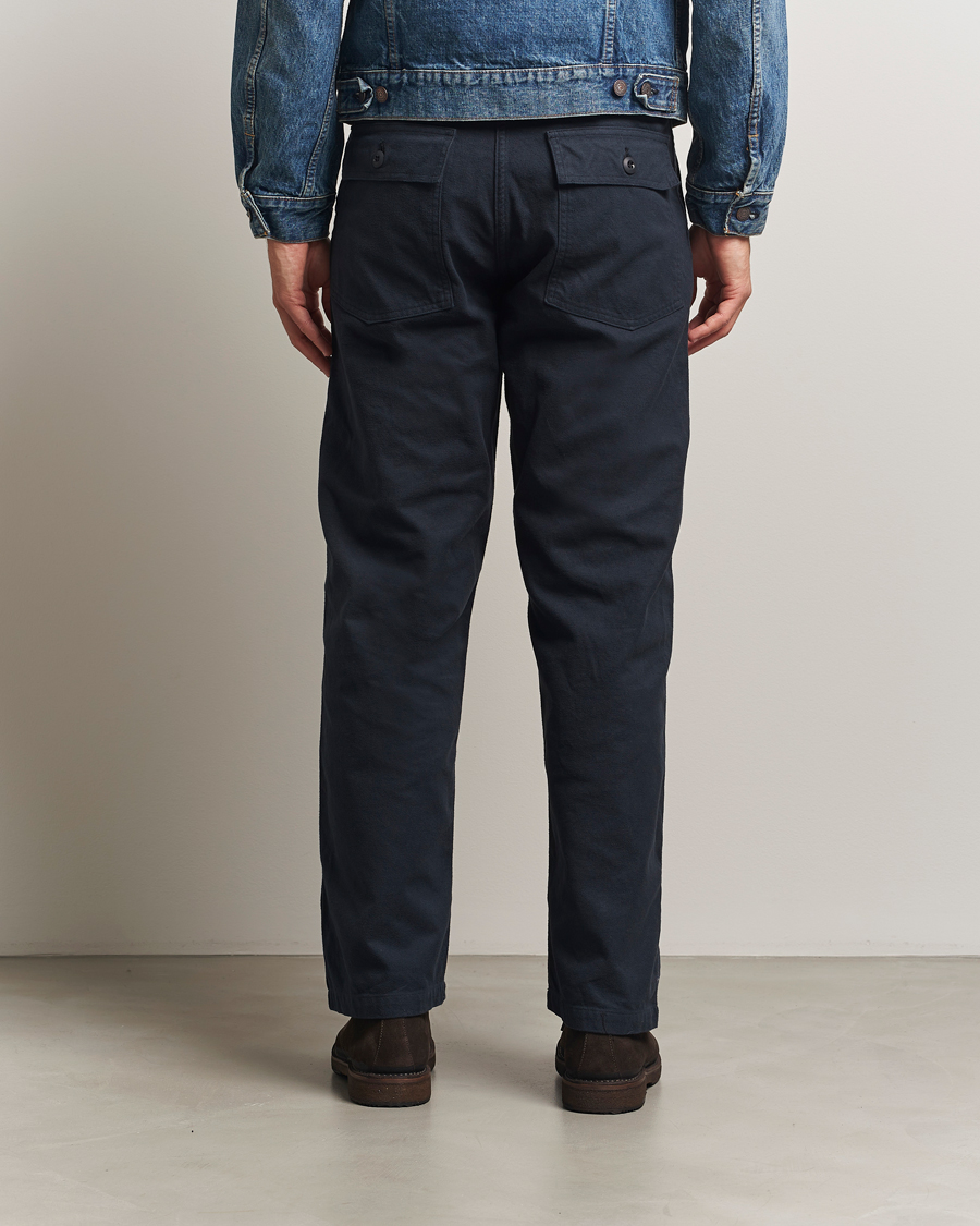 Homme | Pantalons | orSlow | Regular Fit Original Sateen Fatigue Pants Navy