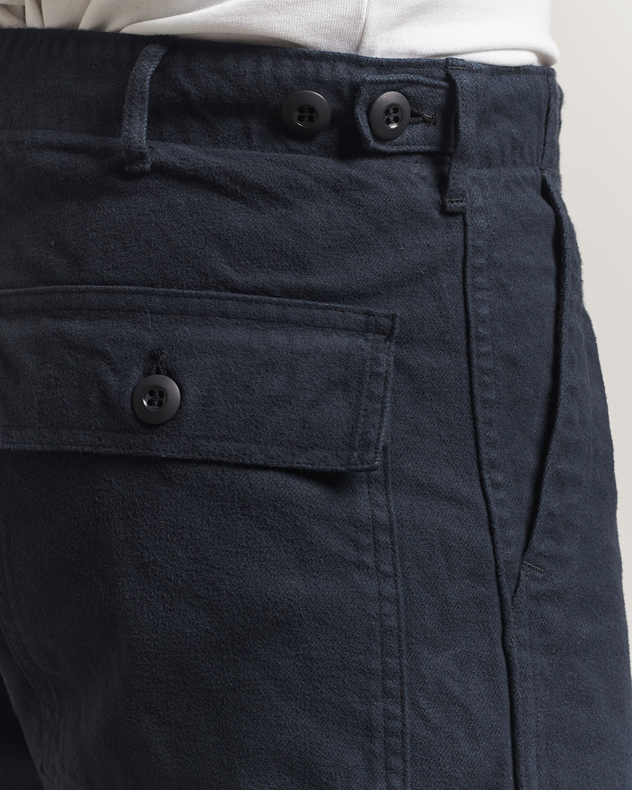 Homme | Pantalons | orSlow | Regular Fit Original Sateen Fatigue Pants Navy