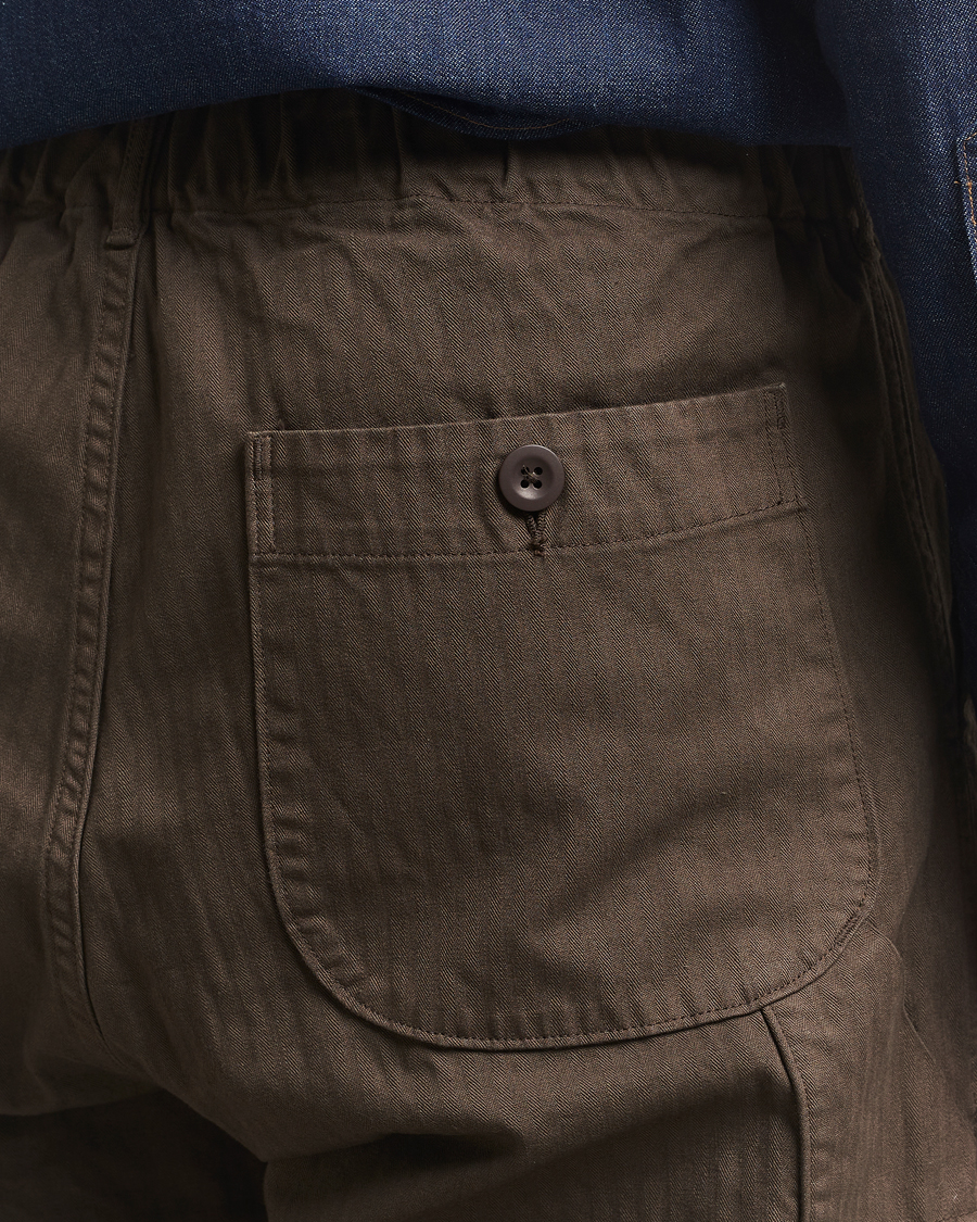 Homme | Pantalons | orSlow | Wide Fit French Work Pants Coffee Brown
