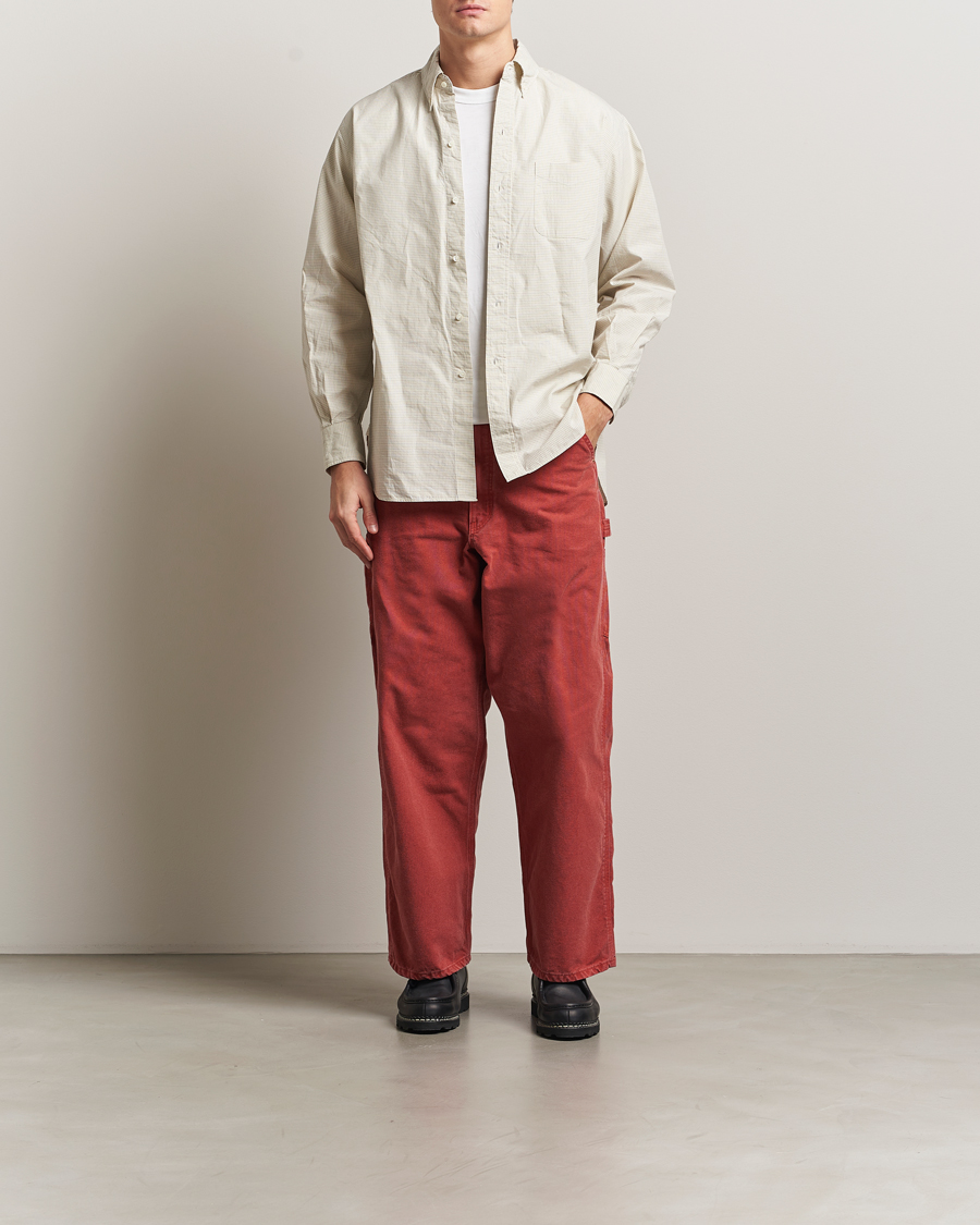 Heren | Broeken | orSlow | Dad Fit Oxford Painter Pants Red