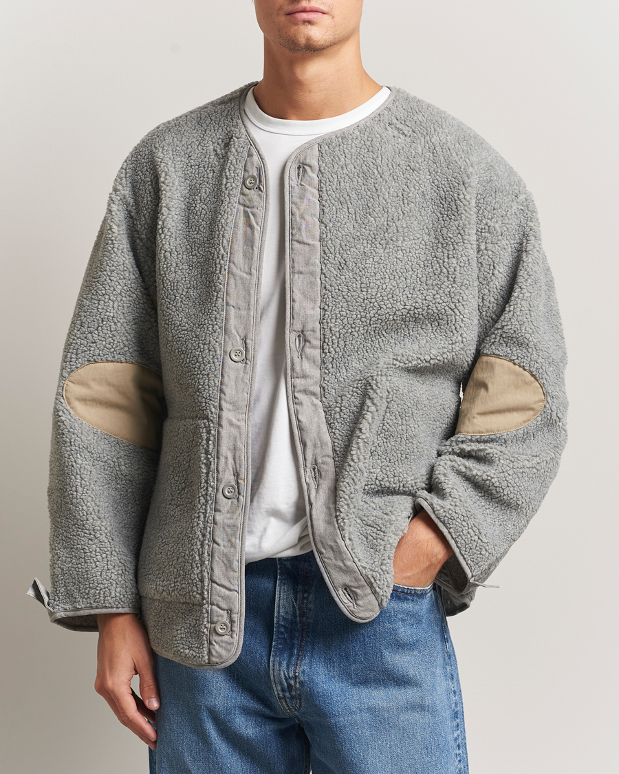 Heren | Truien | orSlow | M-65 Tail Coat Liner Light Grey
