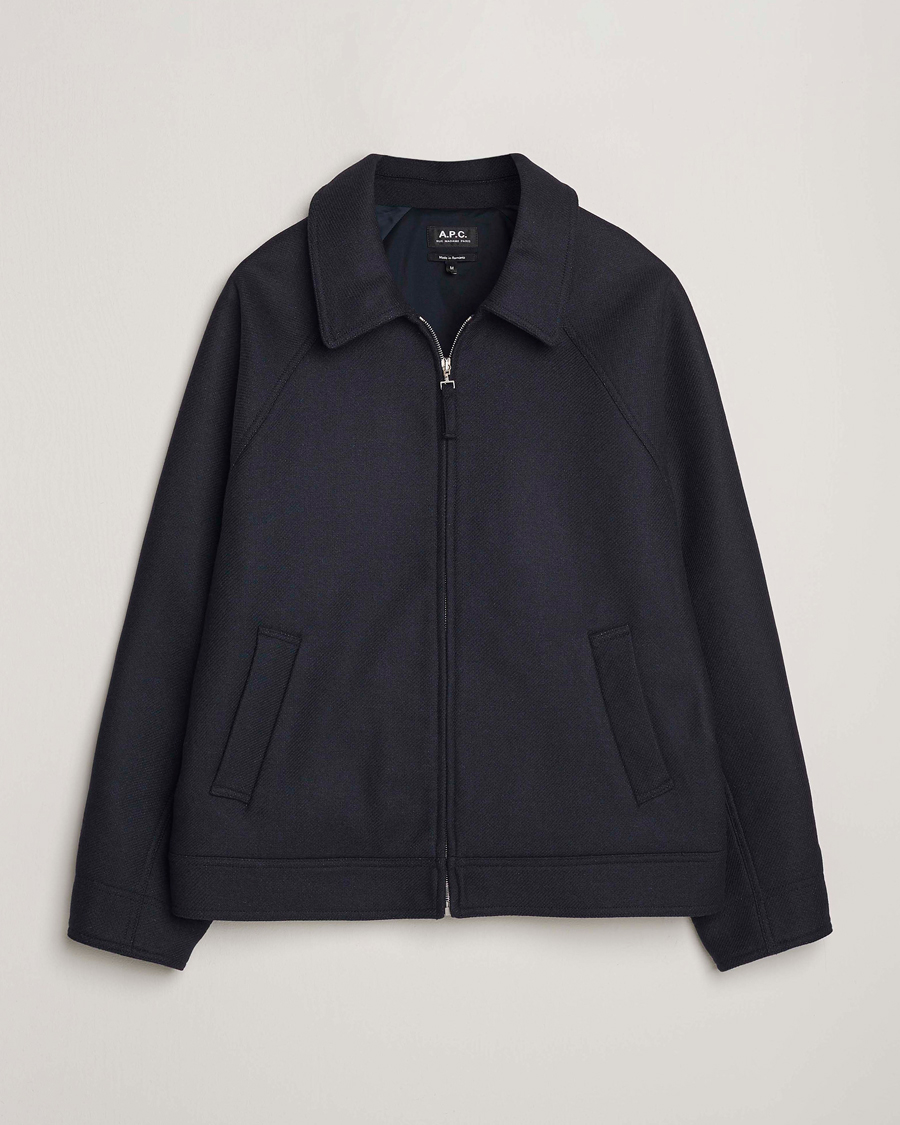 Heren | Jassen | A.P.C. | Chase Wool Bomber Jacket Dark Navy