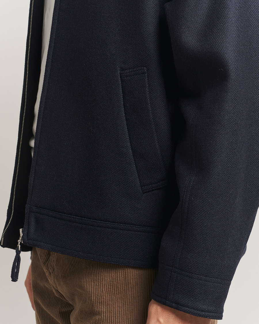 Heren | Jassen | A.P.C. | Chase Wool Bomber Jacket Dark Navy