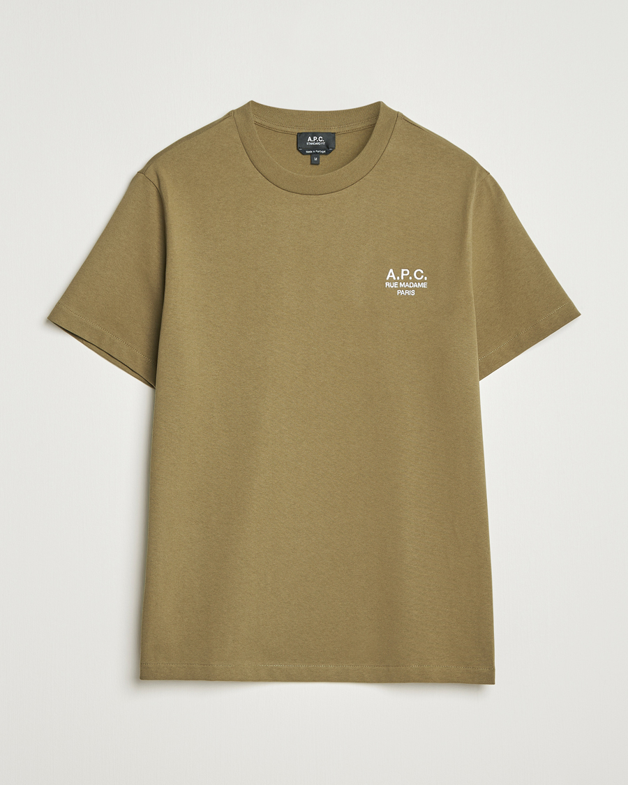 Homme | T-shirts | A.P.C. | Rue Madame T-Shirt Khaki Green