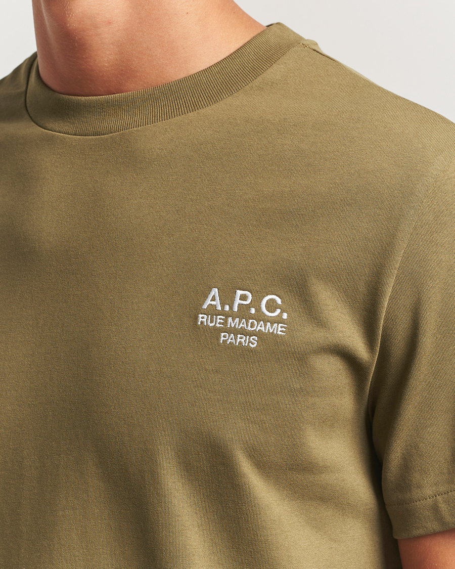 Homme | T-shirts | A.P.C. | Rue Madame T-Shirt Khaki Green