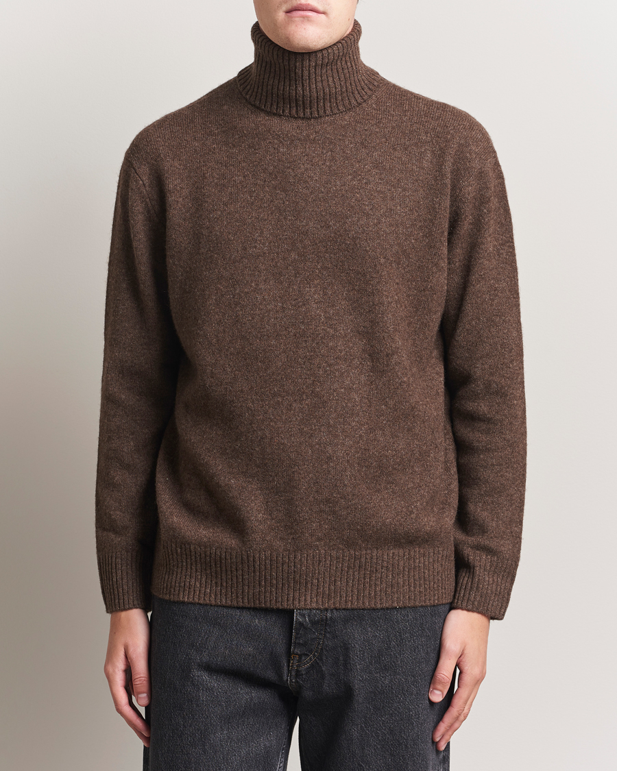 Heren | Truien | A.P.C. | Mahe Yak Knitted Rollneck Marron Chine