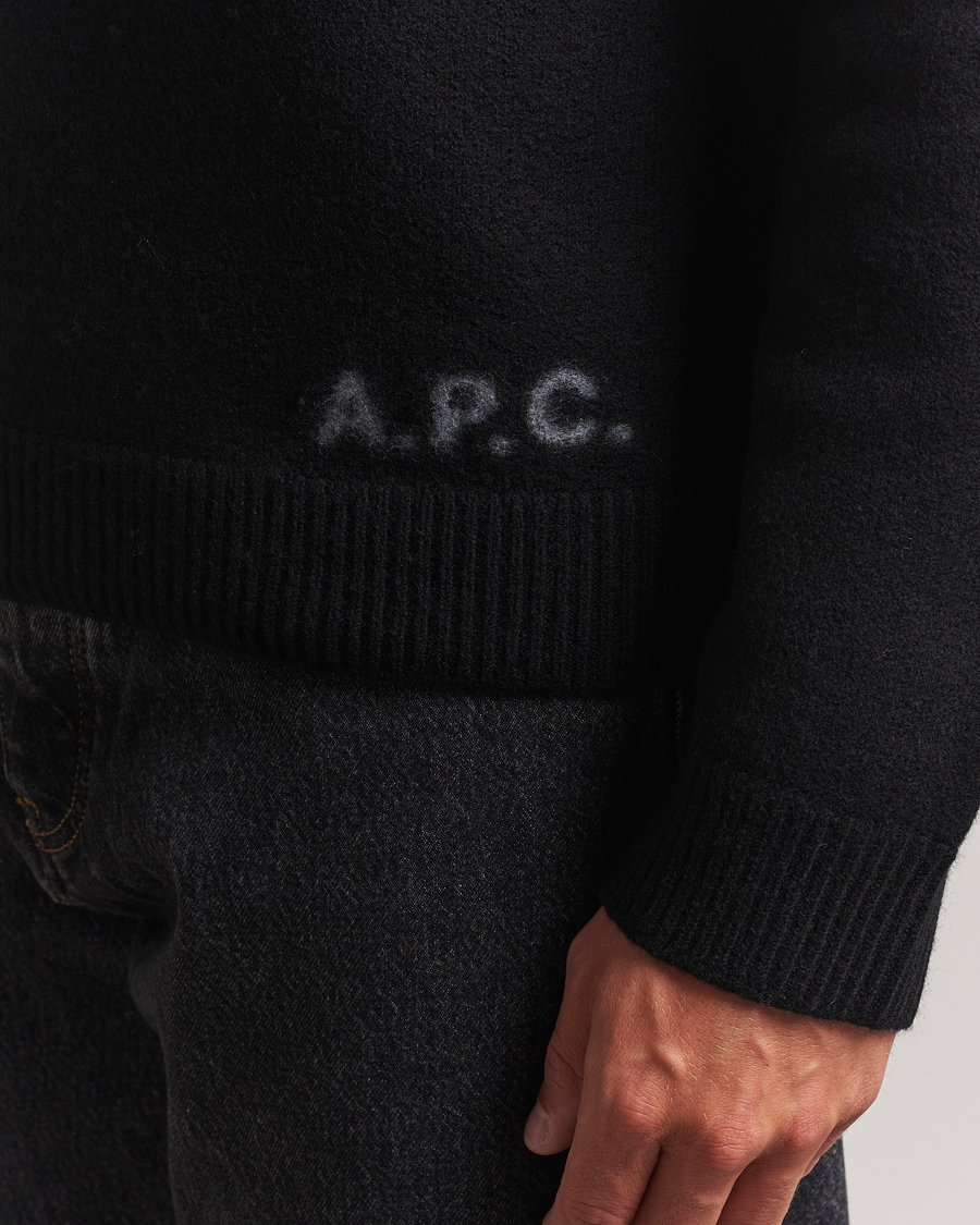 Heren | Truien | A.P.C. | Edward Wool Knitted Sweater Black