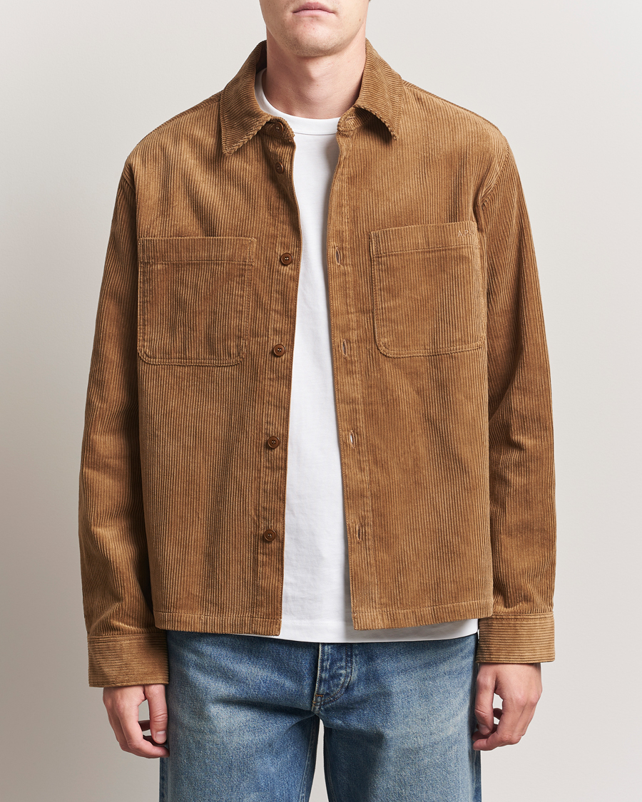 Heren | Overhemden | A.P.C. | Leon Corduroy Overshirt Brown