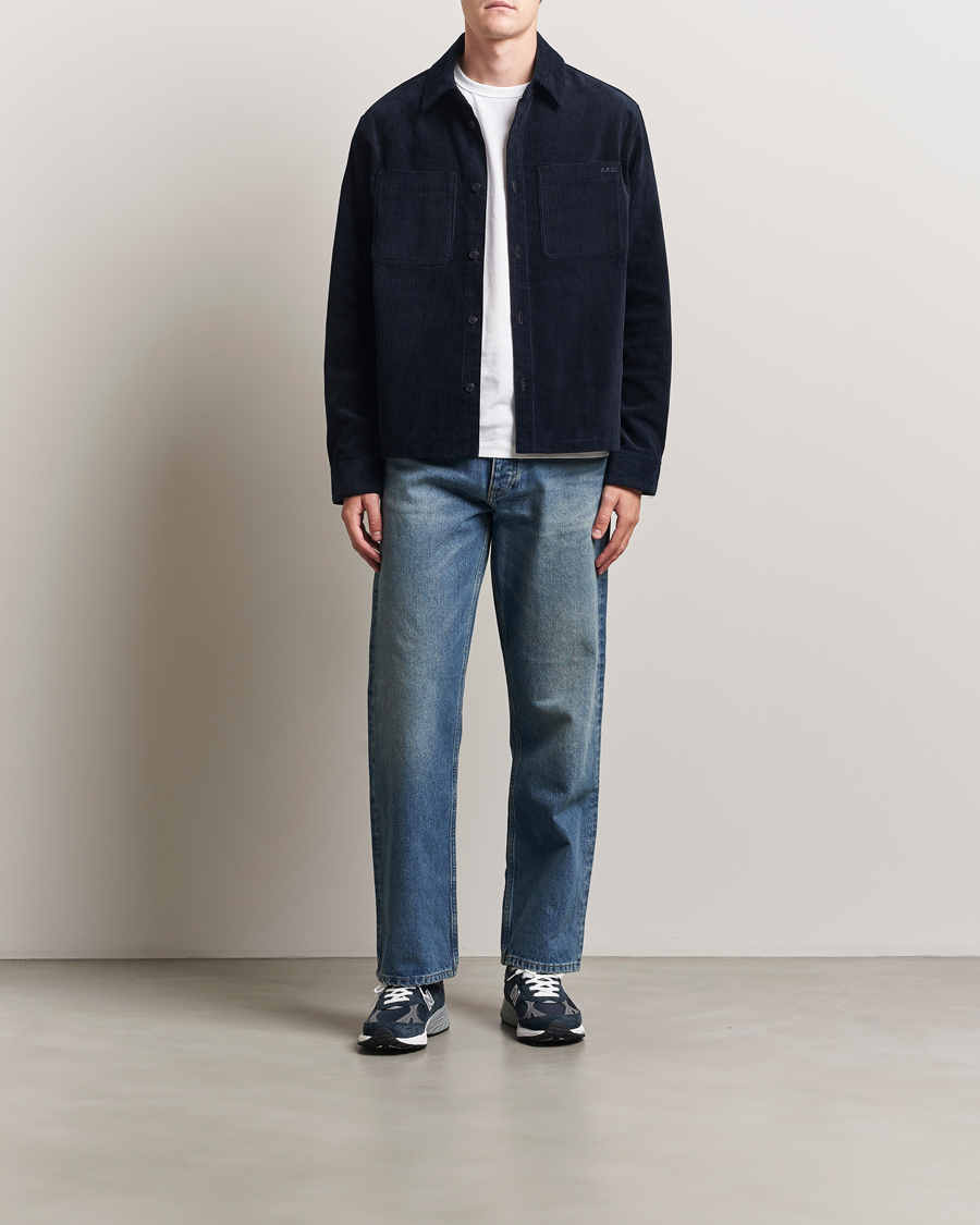 Homme | Chemises | A.P.C. | Leon Corduroy Overshirt Dark Navy
